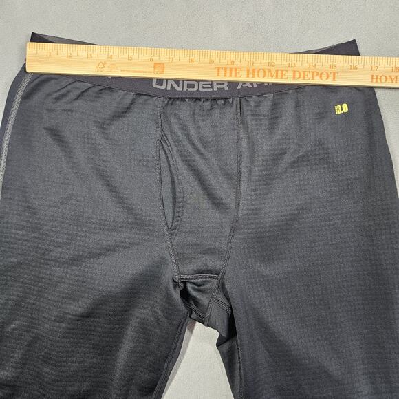 Under Armour Base 3.0 Pants Mens XXL Black Fitted Thermal Waffle Athletic - Picture 8 of 12
